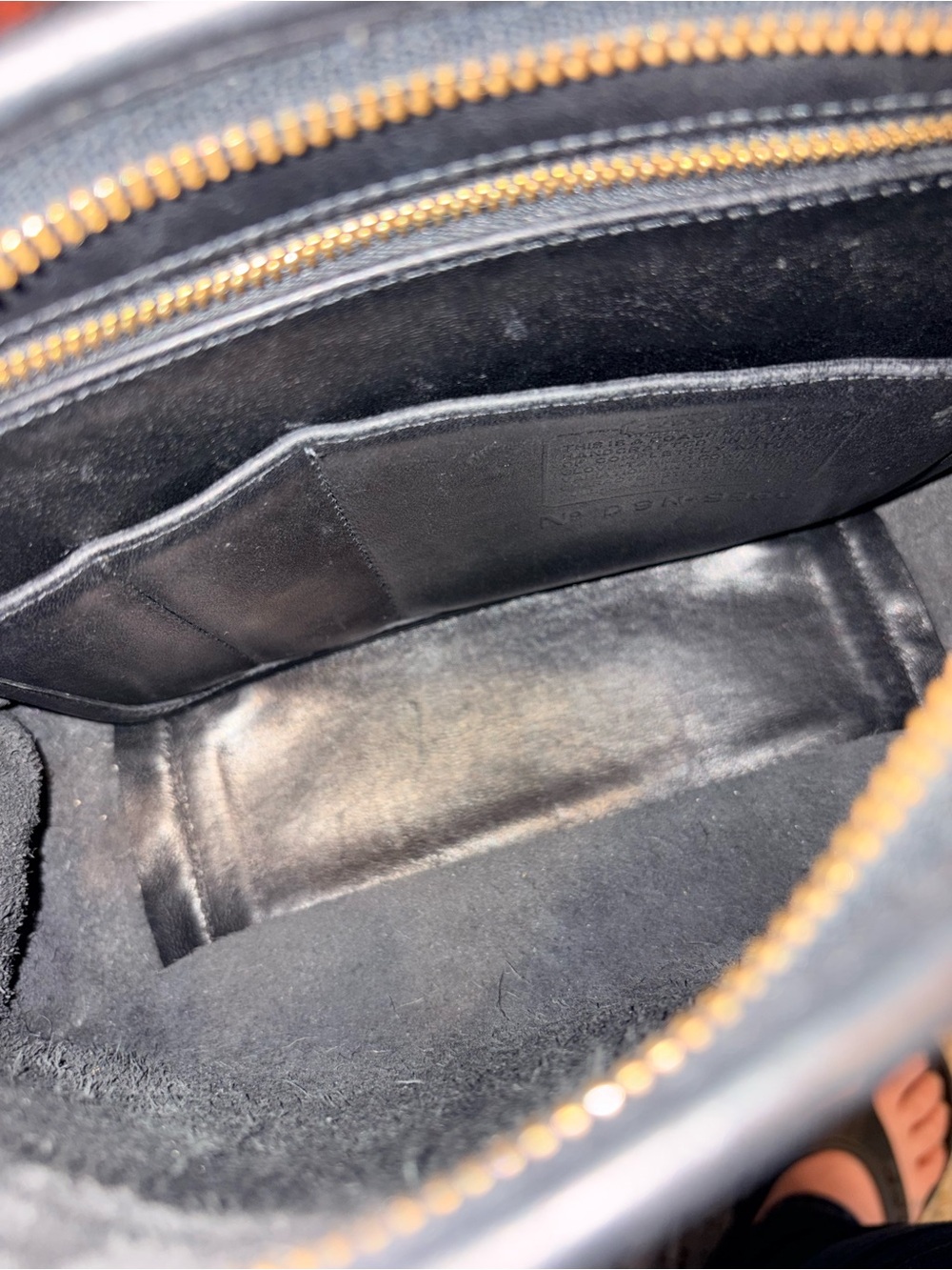 1999 Vintage Coach Black Leather Legacy Zip Crossbody Bag 9966 - Picture 10 of 15